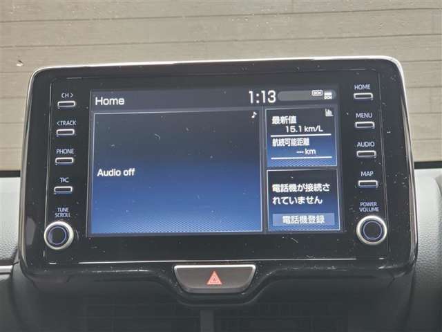 トヨタ純正ディスプレイオーディオ。アンドロイドのスマートホンならBluetooth接続で地図や音楽、YOUTUBE等ご利用できます。別途ナビキットご購入でナビ機能もお使いいただけます。