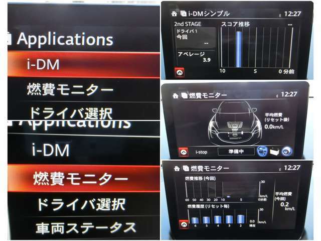 iDMといった運転スキル向上を支援するシステムも搭載され、燃費モニターと合わせて、車を通して運転技術アップ↑↑↑