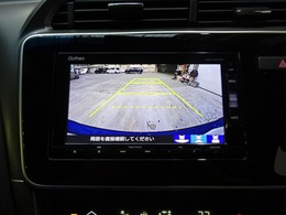 バックカメラの画像です。ガイドラインがスムースな車庫入れをサポートいたします！車庫入れの安心感がアップしますね☆