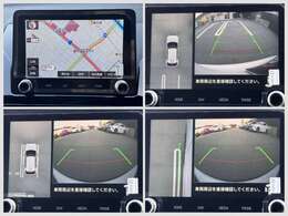 純正のスマートフォン連携ナビゲーションを装備しています。マルチアラウンド画像です。