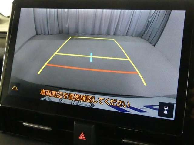 バックガイドモニターで、後方を確認しながら安心して駐車することができます。運転初心者も熟練者も必須の機能ですよ！