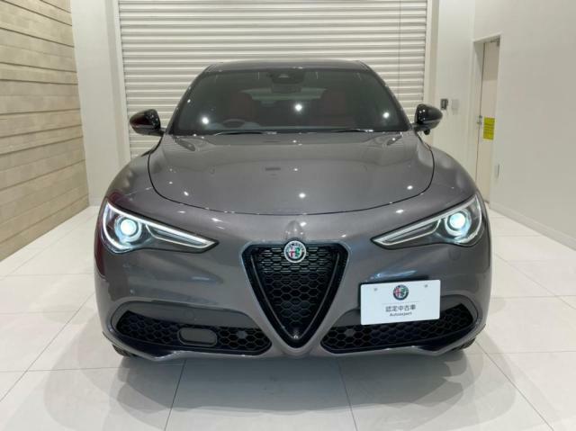 フロントグリルのトライロープ（三つ葉）がAlfa Romeoの伝統を継承し”走り“のDNAを受けつぐ唯一無二のSUVであることを強調しています。大型エアインテークはデザイン上の個性を引き立てると共に、