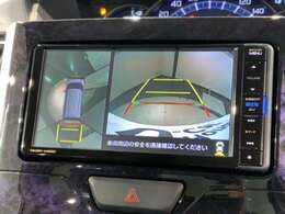 全方位モニターがついています！　車の周囲を360°安全確認できるので、普段の駐車はもちろんの事、縦列駐車や幅寄せの際にも活躍してくれますよ。