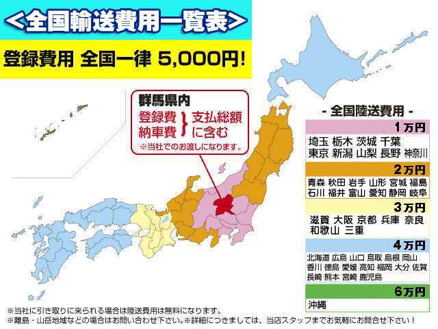 全国格安にてお車をお届けします！