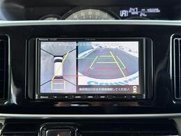 【パノラマモニター】クルマを真上から見下ろした視点で駐車をサポートします！死角からの障害物にいち早く気が付くことができます。