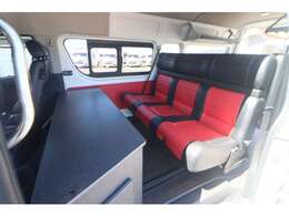 乗車中はシートを前向きにもできます☆