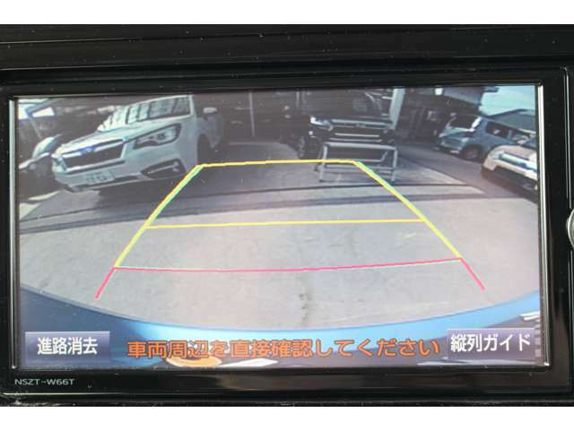 バックするとき自動でリアの様子が映る「バックモニター」付き！ナビ画面で確認しながら駐車できるのは安心ですね♪