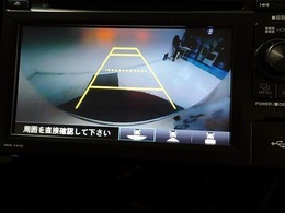 バックも安心のリアカメラ付いています。リアカメラがあると、いつでも安全にバックできますね。死角も減ります。3ビュー切り替え、ガイド線表示なので便利です。
