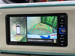 【パノラマモニター】専用のカメラにより、上から見下ろしたような視点で360度クルマの周囲を確認することができます☆死角部分も確認しやすく、狭い場所での切り返しや駐車もスムーズに行えます。