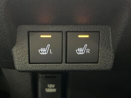 【シートヒーター】寒い日に重宝するシートヒーター！エアコンより早く温まってくれるので寒がりの人も安心ですね♪エアコンの温風は乾燥するから苦手、という方にもをおすすめです。