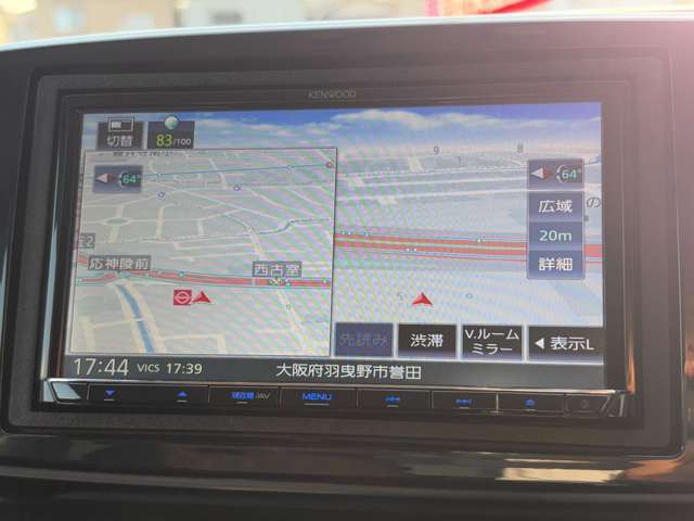 検索スピードの早いメモリーナビです。AM/FMラジオはもちろん、CD、Bluetoothオーディオやフルセグ地デジTV、DVDビデオ再生など書ききれないほどの機能が満載です！！