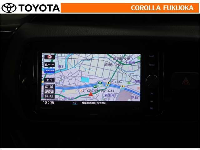 ナビゲーション付です、ナビがあるとやっぱり便利、スムーズに目的地近隣へ行けるのはとても安心します！