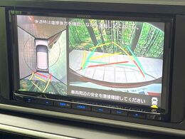 【パノラマモニター】専用のカメラにより、上から見下ろしたような視点で360度クルマの周囲を確認することができます☆死角部分も確認しやすく、狭い場所での切り返しや駐車もスムーズに行えます。