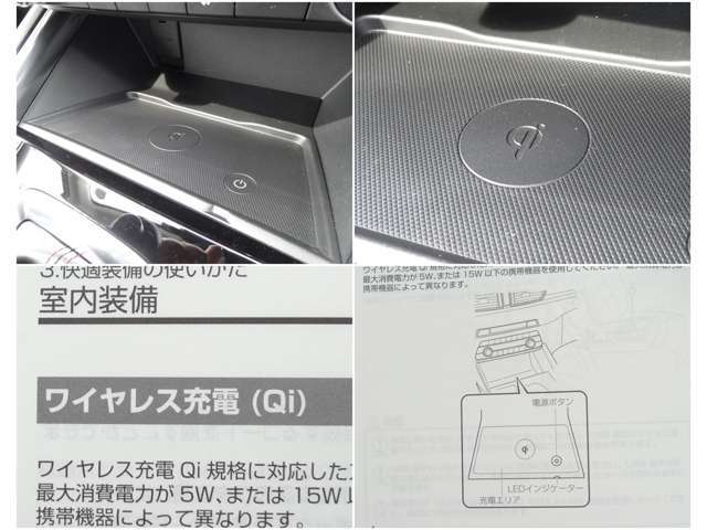スマホを置くだけで充電可能なワイヤレス充電搭載！！