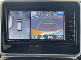 【全方位モニター】クルマを真上から見下ろした視点で駐車をサポートします！死角からの障害物にいち早く気が付くことができます。