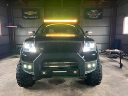 社外ヘッドライト ルーフライトバー フォグ増設 角型プッシュバー