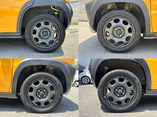 165・60R15タイヤです。フェンダー周りもきれいです。