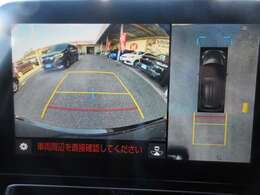 お車を上から見下ろしたような視点で駐車できる便利なパノラミックビューモニターも装備しています！