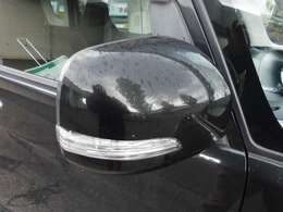 ドアミラーウィンカー。電動格納