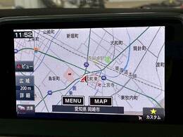 【メーカーナビ】フルセグテレビやブルートゥース接続、AppleCarPlayなど多彩な機能を併せ持っており、インパネ周りがすっきりしてますね！
