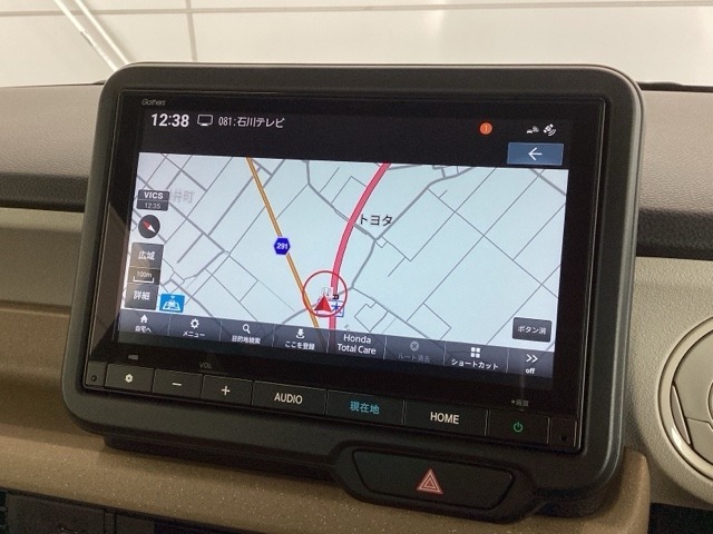 ギャザズナビ搭載です。知らない道も安心ですね！