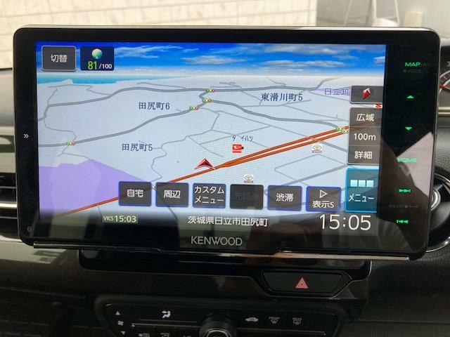 【カーナビゲーション】各種オーディオメディアも充実しているので運転の際も楽しくドライブができますね。