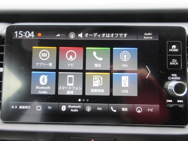 Honda CONNECT9インチディスプレー。ナビゲーション、デジタルTV(12セグ・ワンセグ）、Bluetoothオーディオ＆通話対応です。AppleCarPlay、Androidautoにも対応
