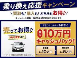 乗り換え応援キャンペーン開催中☆期間中にご成約いただいたお客様には、【新車保証継承費用無料】【ドライブレコーダー（前後）無料】【ガラスフィルム無料】の中からお好みの特典を1つプレゼント☆