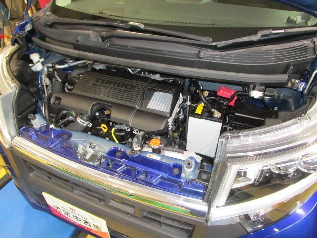 力強い走りのターボエンジン。エンジンのコンディションはもちろん良好です。