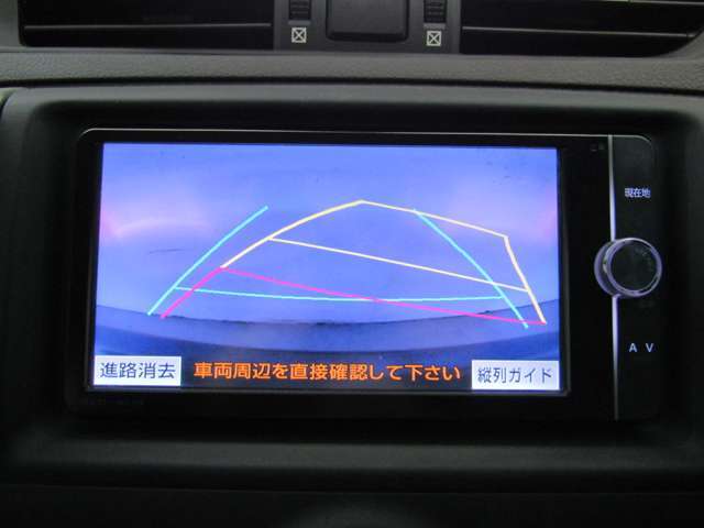 バックカメラ＆パーキングガイド機能付で車庫入れ時や後進時も安心して運転できます！！