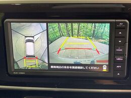 【パノラマモニター】専用のカメラにより、上から見下ろしたような視点で360度クルマの周囲を確認することができます☆死角部分も確認しやすく、狭い場所での切り返しや駐車もスムーズに行えます。