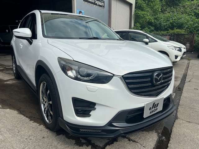 人気のディーゼルターボのCX-5・XD・Lパッケージ入庫しました♪社外フルエアロ、マフラー、Work19AW、サンルーフ、ブラックレザーシート、BOSEサウンド等、装備も充実した1台です！