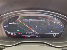 ●バーチャルコックピット：全体が液晶パネルとなっている先進的なメーターパネル。通常のスピードメーターとしての機能はもちろん、ナビ・オーディオ機能の確認・操作もでき、運転に集中しやすくなっております。