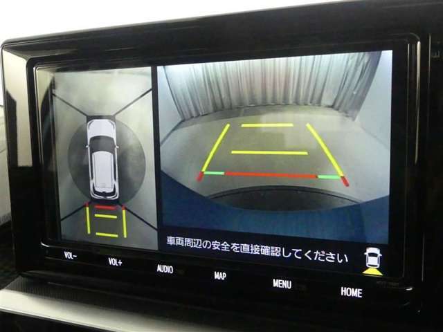 バックガイドモニターで、後方を確認しながら安心して駐車することができます。運転初心者も熟練者も必須の機能ですよ！