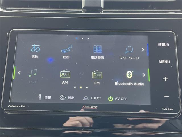 ◆社外SDナビ ECLIPSE【AVN-R8W】(AM/FM/CD/DVD/Bluetooth/フルセグTV)◆バックカメラ◆ビルトインETC◆車両接近通報装置◆盗難防止装置◆横滑り防止機能◆ステアリングスイッチ