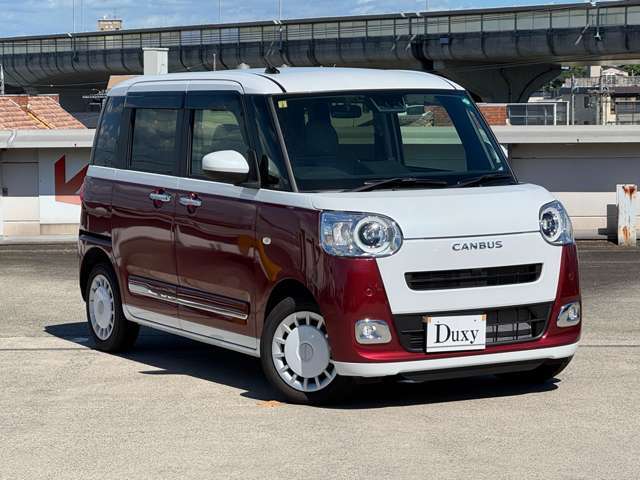 ダイハツ　ムーブキャンパス　ストライプスG　ダイハツ純正ナビ　フルセグTV　バックカメラ　ETC　前席シートヒーター　両側パワースライドドア　ホールドブレーキ　電動ブレーキ　パワーウィンドウ　サイドバイザー