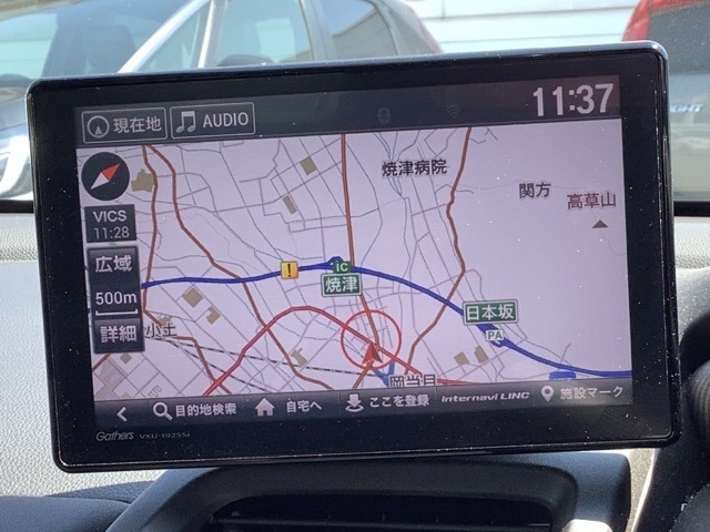 ギャザズナビ搭載です。知らない道も安心ですね！