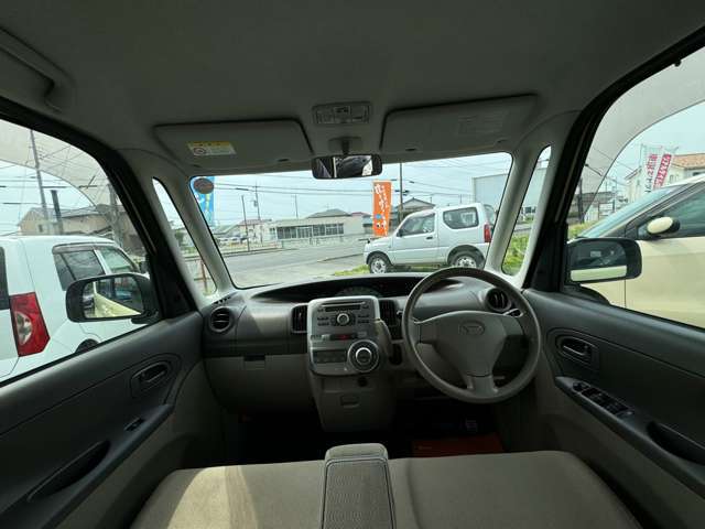 初心者の方でも安心して運転していただける視野の広さとなっております。