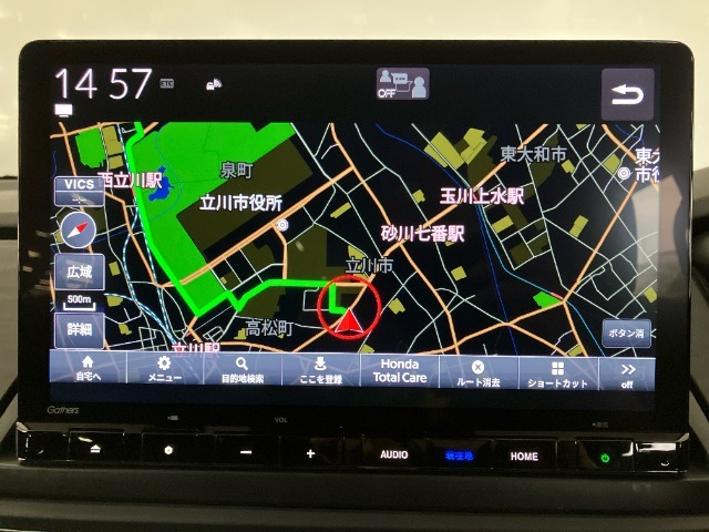 ギャザズメモリーナビ(LXM-247VFLi)が装備されております。純正扱いのナビで保証対象となり、ご安心してお使いいただけます。