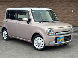 H25年式　アルトラパン　ショコラX入庫♪保証付　禁煙車　スマートキー＆プッシュスタート　HID＆オートライト　純正ナビ　Bモニター　レザー調コンビシート　アイドリングストップ　ETC等装備車♪