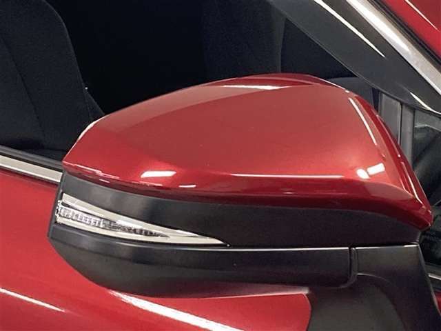 視認性の良いターンランプ付きドアミラー。　周りからどっちに曲がるか判りやすくなって安全性が向上しますね。