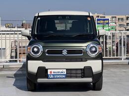 「ハスラー」　入荷いたしました！！ボディカラーは、クールカーキパールメタリック　ソフトベージュ2トーン♪　安心の3年保証、走行無制限の　《OK保証プレミアム》　がついています。詳しくは、スタッフまで♪