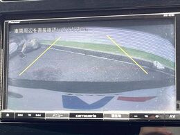 【バックカメラ】駐車時に後方がリアルタイム映像で確認できます。大型商業施設や立体駐車場での駐車時や、夜間のバック時に大活躍！運転スキルに関わらず、今や必須となった装備のひとつです！