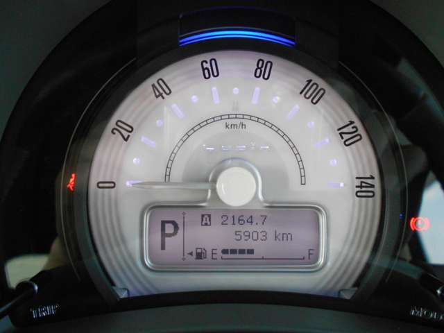 シンプルでかわいいメーターです！現在の走行距離は5，903kmと少なめですよ！