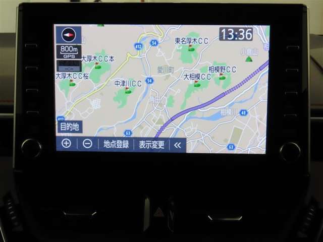 トヨタ純正ナビ装備！地図描写は文字も道もクリアで見やすく、滑らかに表示します。これさえあればもう道に迷わないですみますね♪