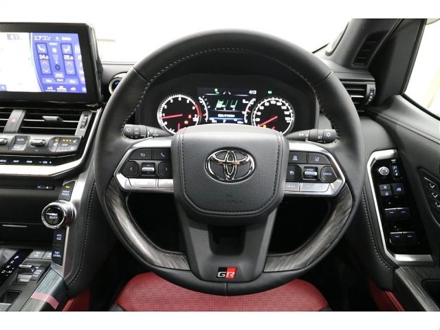 GR専用本革巻きステアリングホイール（切削カーボン調＋GRエンブレム）☆本革巻きシフトノブ☆