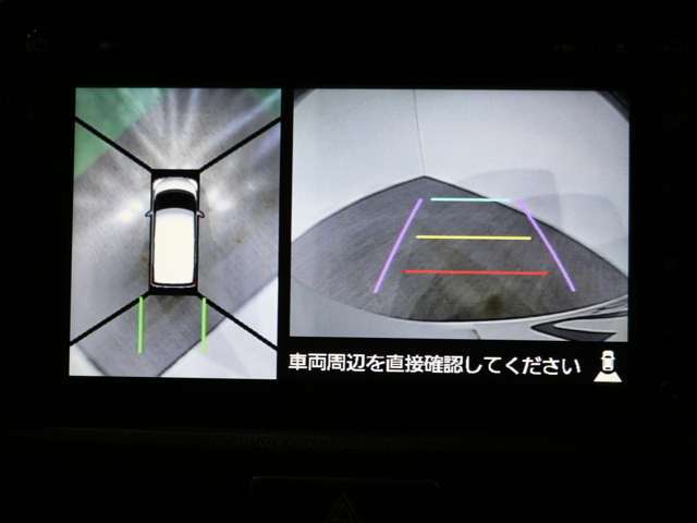 全方位カメラ付きで後退時も安心です。
