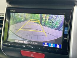 【バックカメラ】駐車時に後方がリアルタイム映像で確認できます。大型商業施設や立体駐車場での駐車時や、夜間のバック時に大活躍！運転スキルに関わらず、今や必須となった装備のひとつです！
