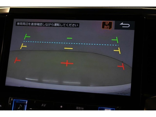 バックガイドモニターで後方の確認が出来て安心です。