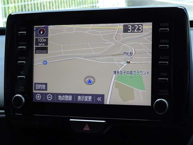 何処へでも行きたい場所へ、安心のトヨタ純正メモリーナビを装備してます。